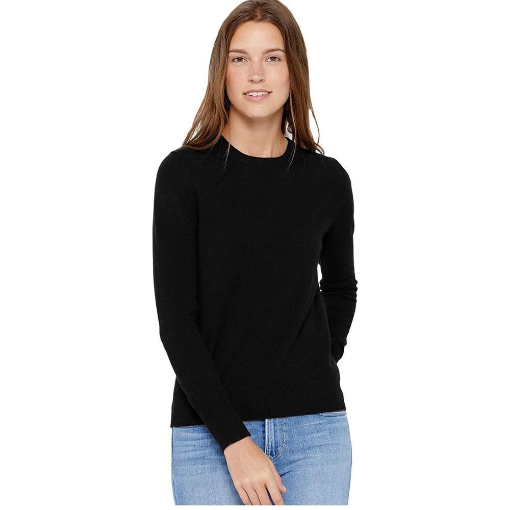 NEW State Cashmere Essential Crewneck Sweater 100% Pure Cashmere M Pullover